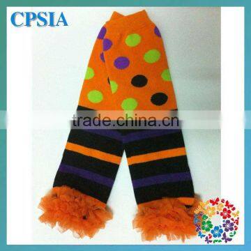 Customizable Halloween Striped Leg Warmers