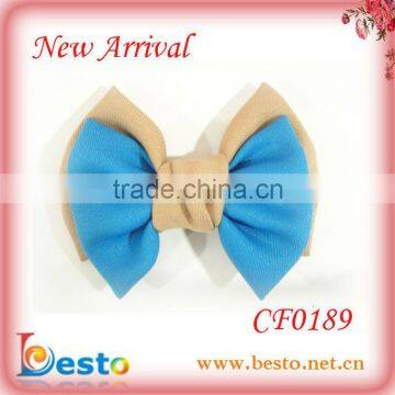 CF0189 Wholesale handmade decorative pretty baby fabric bows for hair