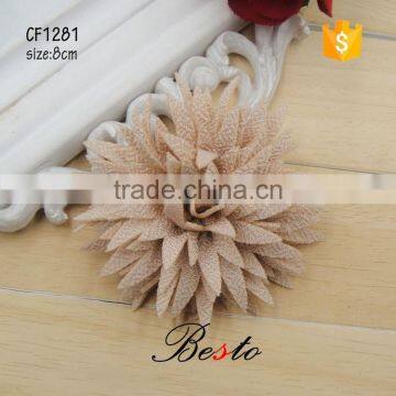 8CM New style wedding bridal hair fabric flowers