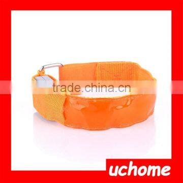 UCHOME Manufacture Directly Sell Reflective Armband Snap Wrap Arm Band,Colorful Flashing Armband With LED Light Arm Band photo-5