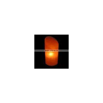 Himalayan Pink Salt Lamp cylinder shape 6ft cord, 15 watt bulb 110 or 220 volts with dimmer full set 3kg or 6 pounds