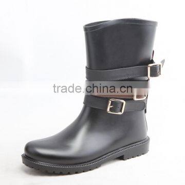 Canton Fair New Style Flat Women Rain Boots Shoes Wholesale photo-3