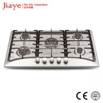 Stainless steel gas hob/Built in 5 burner gas cooker JY-S5007