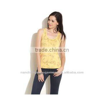 All over print ladies' tank top graphic print tank top in Nanchang Kaiyu