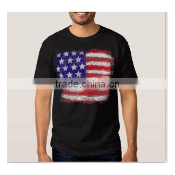 American flag Black White Tees latest new design men printing t shirt for men