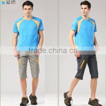 2017 Casual 100%polyester Micro v Neck Short Sleeve Mens t Shirt