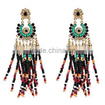 Bohemian Jewelry Handmade Beads Statement Earrings for Women Jewelry photo-4