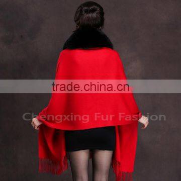 CX-B-P-18A Ladies Latest Wool & Cashmere Shawls and Scarves Pashmina photo-4