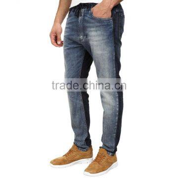 2016 Two Tone Men Washed Plain Denim Boys Buy Jeans in Bulk photo-3
