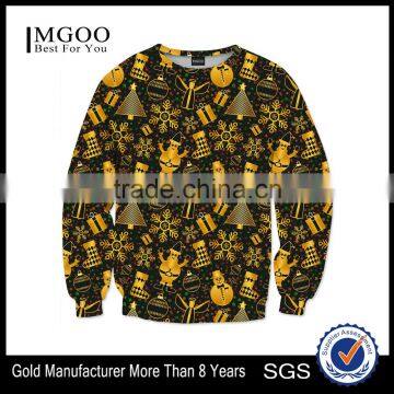 2016 MGOO Custom Cartoon Printed Clothing Brand Quality Christmas Gift Pullover Sweatshirt Holiday Party Apparel Wholesale photo-2