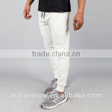 Cotton Polyester Spandex Fleece Sweatpants OEM Men Joggers Bulk Wholesale Tapered Jogger Pants White Tracksuit Bottoms photo-4