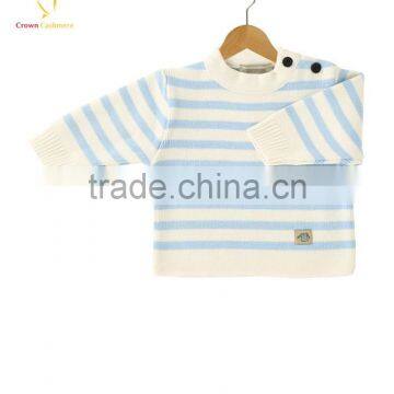 2016 New Fashion Crew Neck Knit Baby Sweater Baby Cashmere Sweater With Striped photo-1