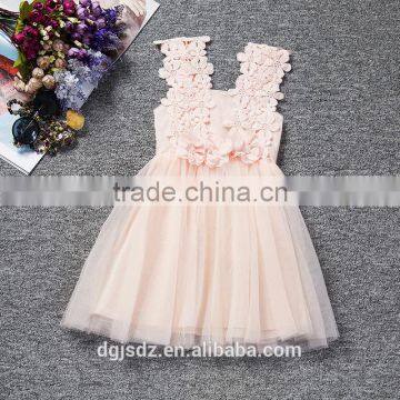 2017 Girls Dress Names With Pictures Kids Flower Hollow Dress#A168 photo-2