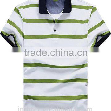 No Design Custom Plain Stripe Polo Shirt photo-5