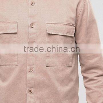 2017 Newest Arrival Customized Colors Size t Shirt Style Light Pink Men Plain Sports Jacket With Button and Two Quare Pocket photo-3