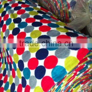 Polyester Fleece Fabric Printed Microfiber Fleece Fabric for Housecoat