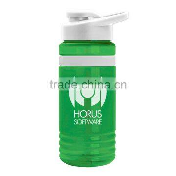USA Made 20 Oz. BPA-Free Tritan Stripe Water Bottle With Drink-Thru Lid - Has Snap Lid, Silicone Grip and Comes With Your Logo photo-4