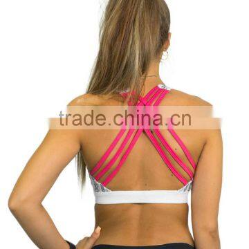 Custom Print Good Quality Lightweight Stylish Yoga Ladies Sports Bra photo-4