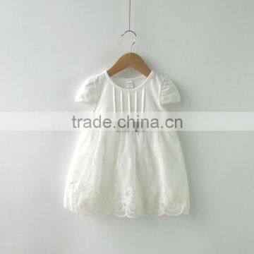 Soft tulle baby girls dress designs short sleeve clothes for summer