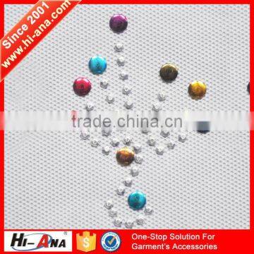 hi-ana rhinestone2 Export to 70 countries best selling hot fix rhinestone motif