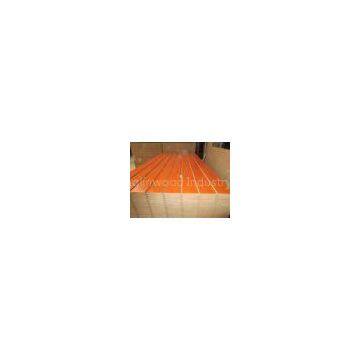 Melamine Faced Grooved Slotted MDF Board with Wooden Grain , Red , Green Customized Color
