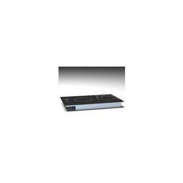 Black Vitro-ceramic Glass Domino Double Burner Induction Cooker for Commercial / Home