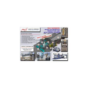 Concrete block production plant
