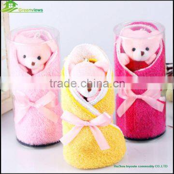 Girl friend lovely pink bear cake towel gift wedding gift Bear Design Wedding cute Cake Towel Gift Towel