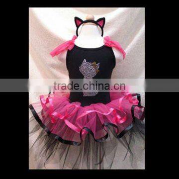 new design dress fashion tutu with hair band