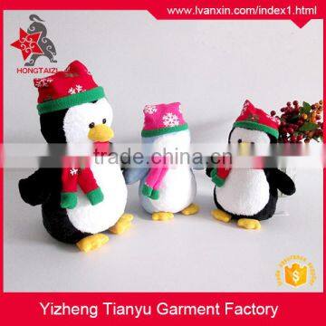 Christmas gift cheap black/blue plush penguin toys