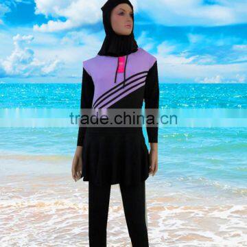 2017Muslim Women Swimwear Swimsuit Full Cover Islamic Beachwear