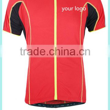 OEM front open shirt red cycling shirts downhill jersey