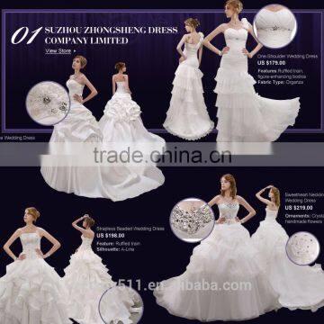 2017 Hot Sale Bridal Wedding Dress Bridal Gown Zipper Chiffon Sleeveless Prom Wedding Dress Mermaid Lace Wedding Dress F13501 photo-6