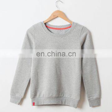 Long Sleeve Basic No Hood Sweatshirt For Children