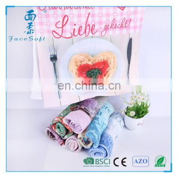 Super water absorbant plush microfiber towel for kitchen cleaning