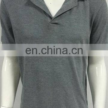 2016 Men's Gray Color Polo T-shirt Without Embroidery