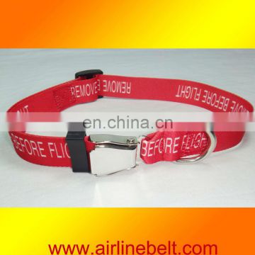 Aircraft buckle seatbelt dog collars,dog collars and leashes