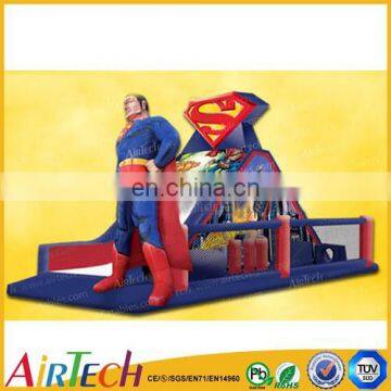 superhero inflatable dry slide