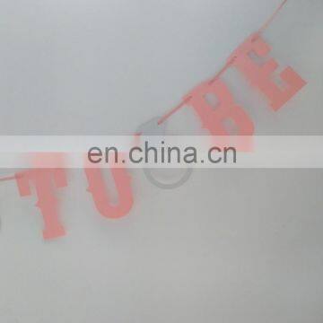 Pink Bride To Be With Silver Rings for Hen Party Flag Banner photo-4