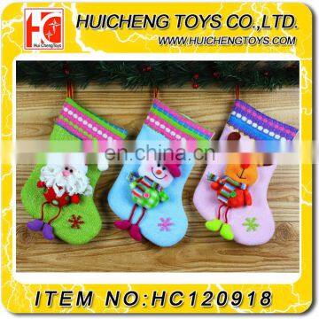 11 inch snowman Santa Claus Christmas gift bags socks combination deer candy bags