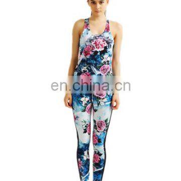 Wholesale New Style Custom Printing Sublimation 4 Needles 6 Thread Women Yoga Set photo-5