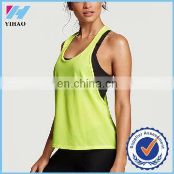 Yihao Woman wholesale womens casual loose tank tops fashion design sexy sleeveless singlet Yoga crop loose tank top women