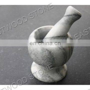 offer good quality and nice color white marble mortar and pestle