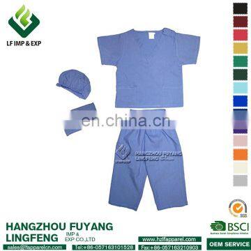 2017 Wholesale Grey Medical Nursing Hospital Unisex Scrubs