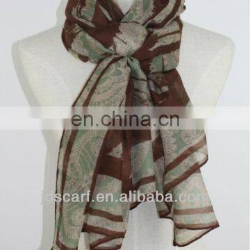 printed silk scarf custom JDY-139# printed promotion fleece scarf