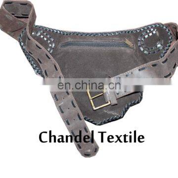 100% Leather Belt Bag / Leather Belt Bag / Hip Bag / Fanny Pack / Leather Fanny Bags / Boho Bag /Zebra and Cheetah Style photo-6