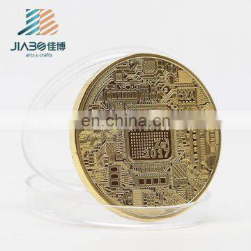 Custom Design Gold Silver Copper Plating Metal Challenge Coin Bitcoin Promotion Coin photo-2
