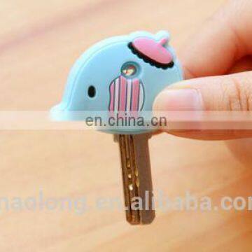 custom any new fashion designs soft pvc key cover,key cap,rubber key holder