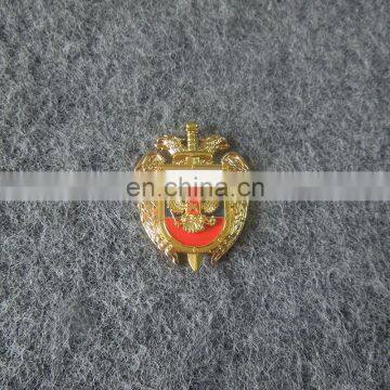 gold plated Russian logo lapel pins for sales