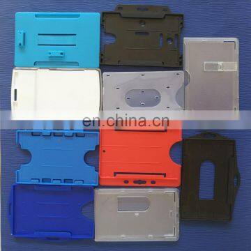 Chinese factory direct selling colored rigid plastic id badge card hoder